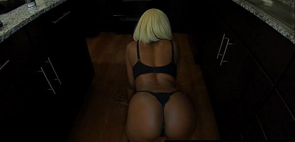  Crawl Bitch!!! Petite Black Pornographic Actress Msnovember Ordered By Her Insane Step Dad To Get On Her Knees And Crawling While Jiggling Juicy Ebony Step Daughter Ass Cheeks In The Kitchen Wearing Black Thong and Stocking On Sheisnovember